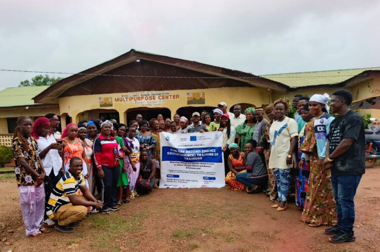 Participants at the Second Chance Education Training of Trainers in Bong County, Liberia